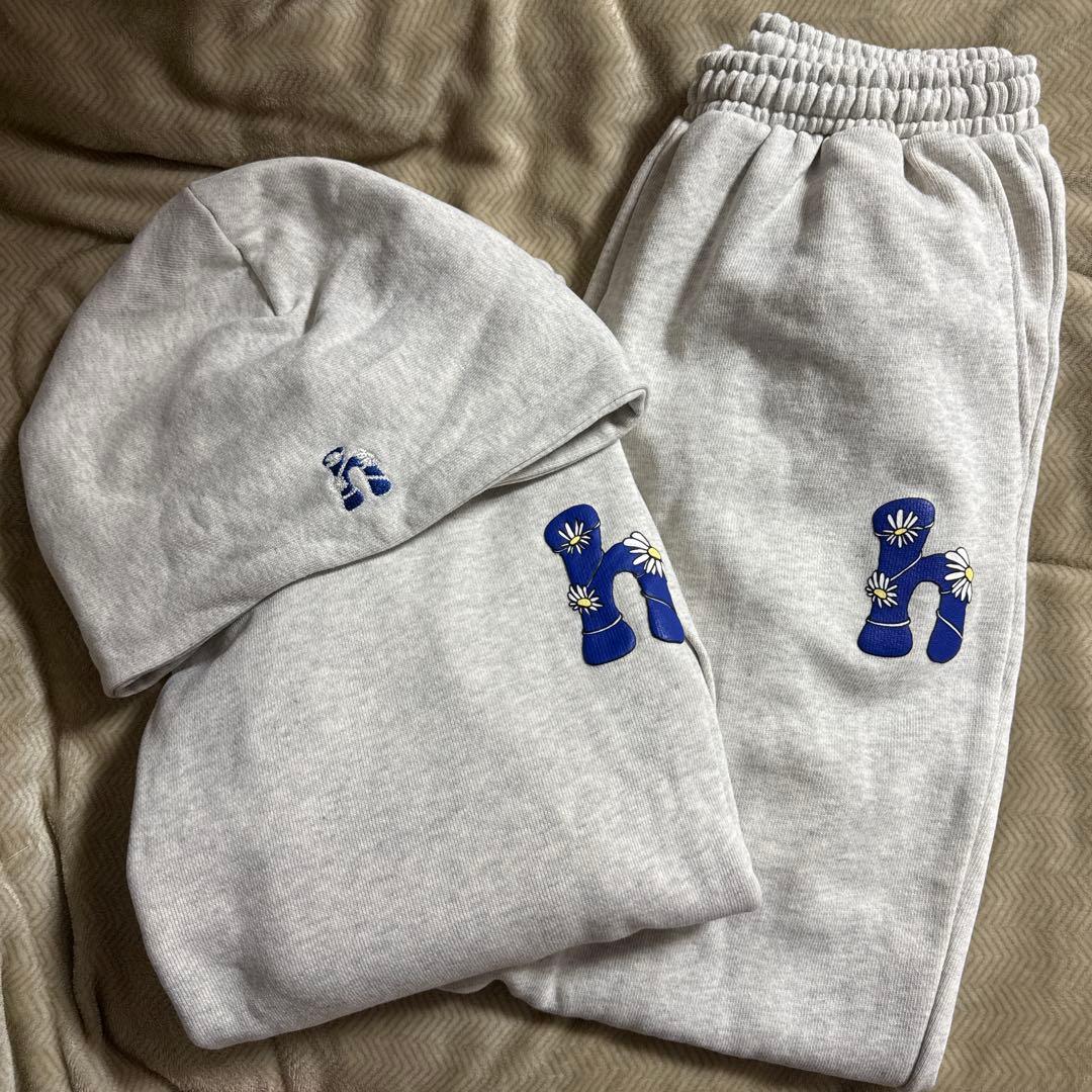 HTH セットアップ［H flower logo hoodie setup］