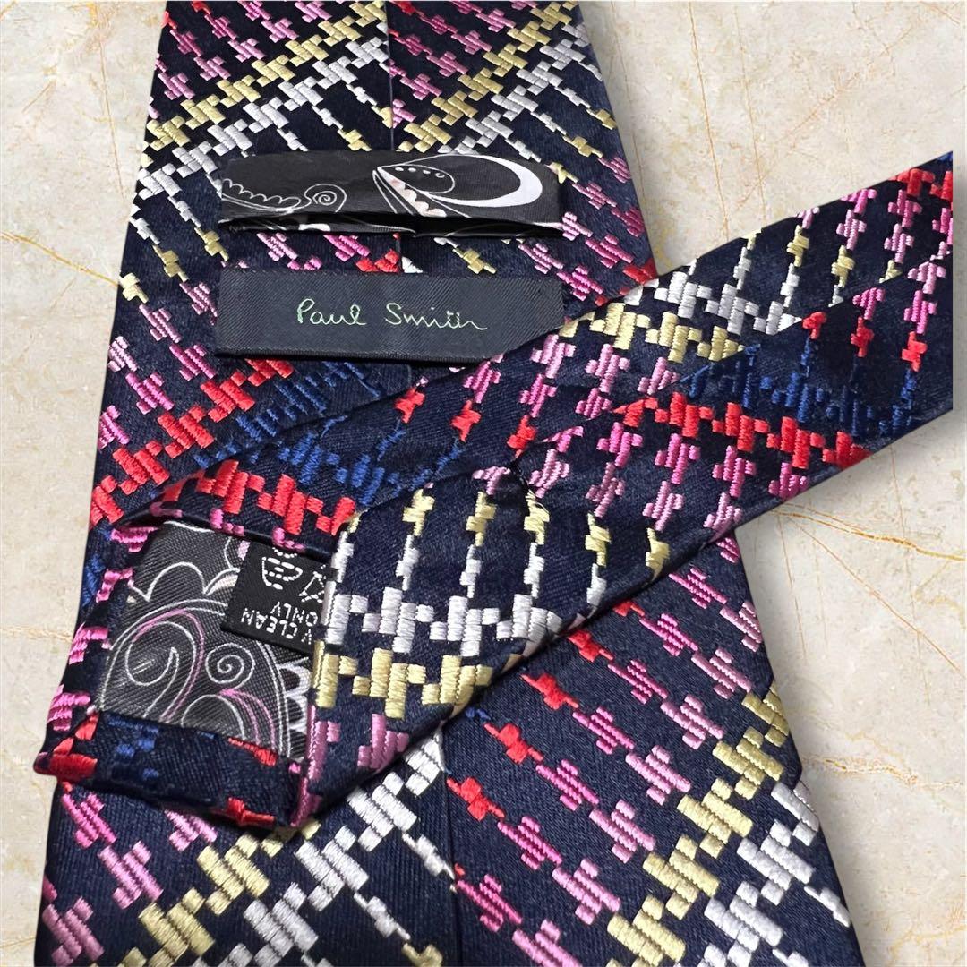 極美品☆Paul Smith シルク100% マルチカラー