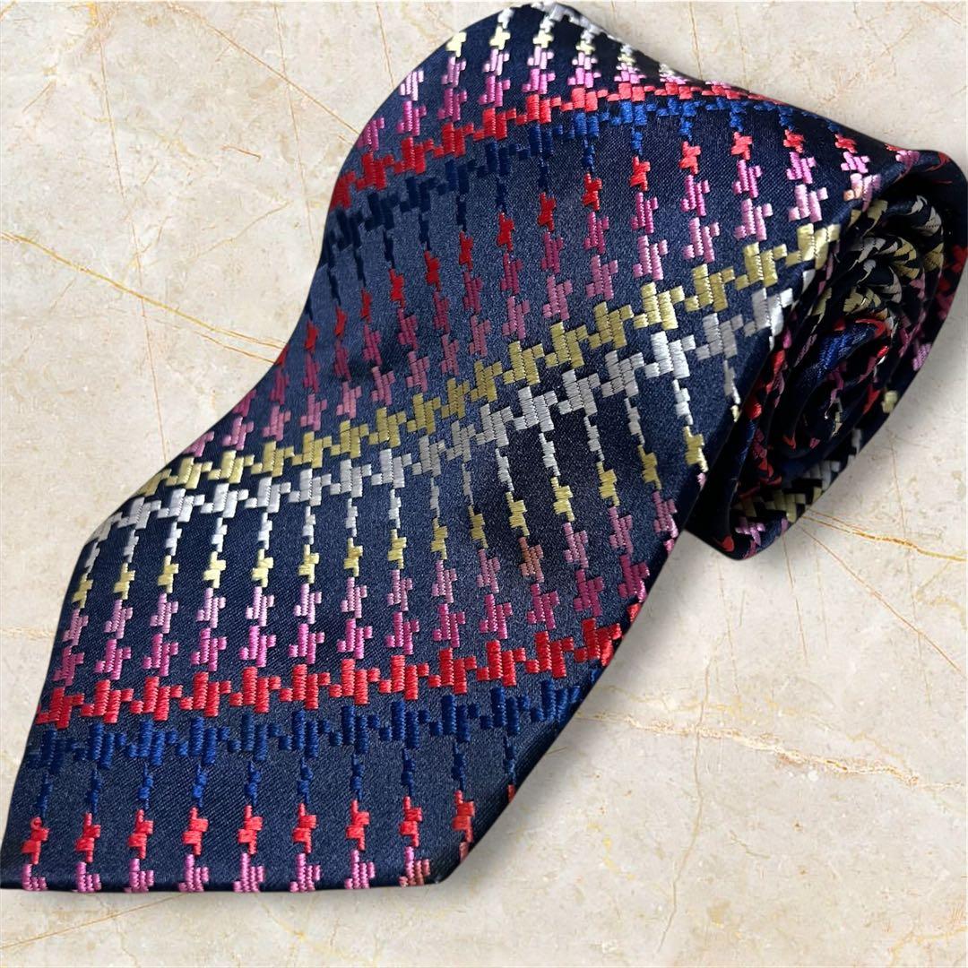 極美品☆Paul Smith シルク100% マルチカラー