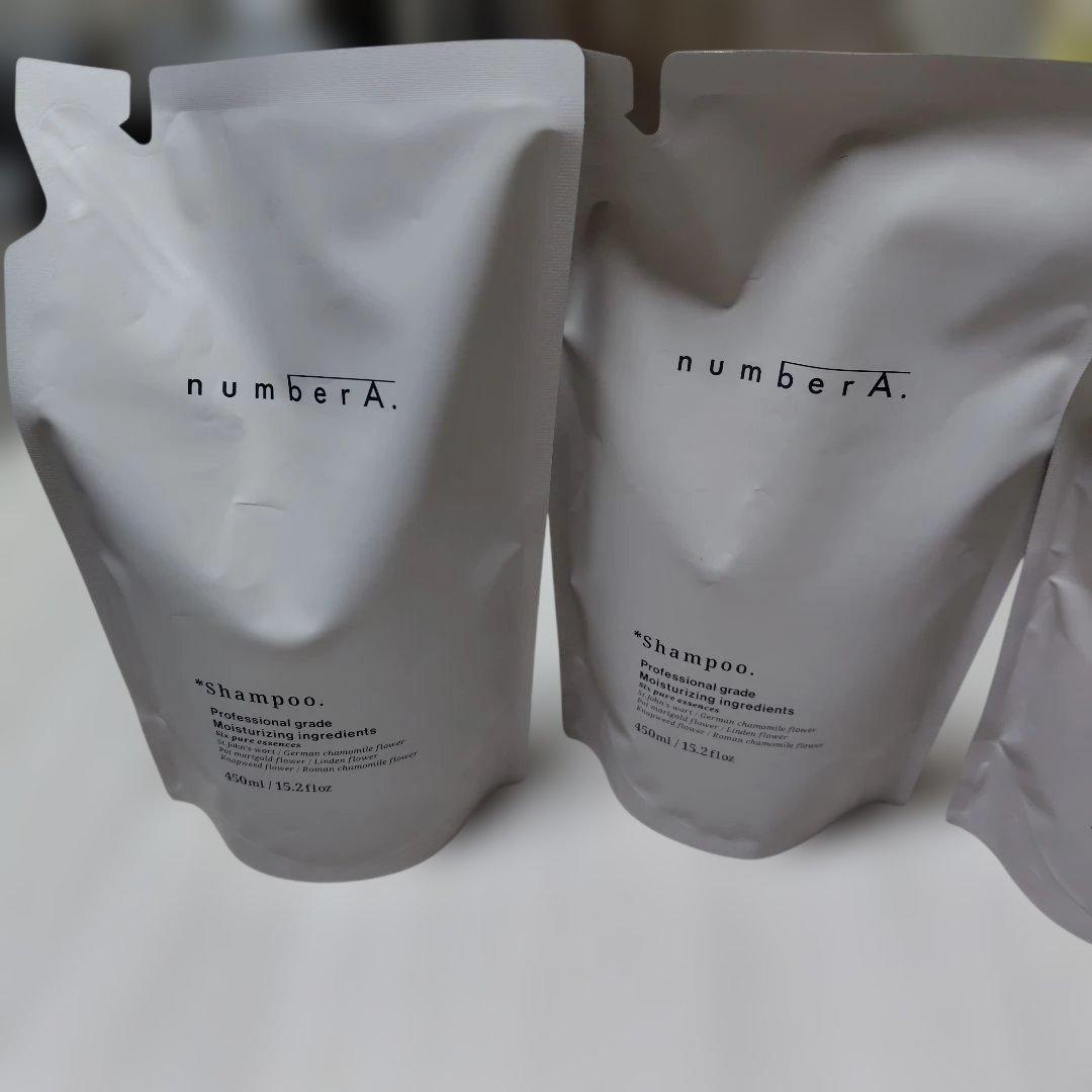 numberA シャンプー 本体500ml 詰 替用2袋他3点株主優待Dセット
