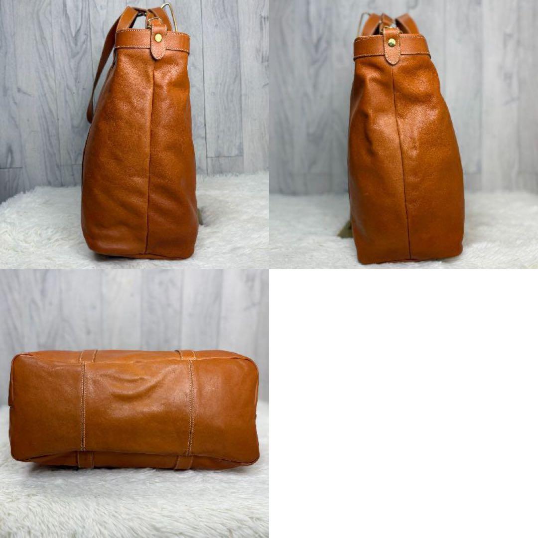 美品♡ビックトート♡A4可♡保存袋♡イルビゾンテ レザー 2way トートバッグ