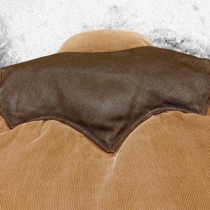 ロッキーマウンテンフェザーベッド ビームス別注 ダウンベスト コーデュロイ M