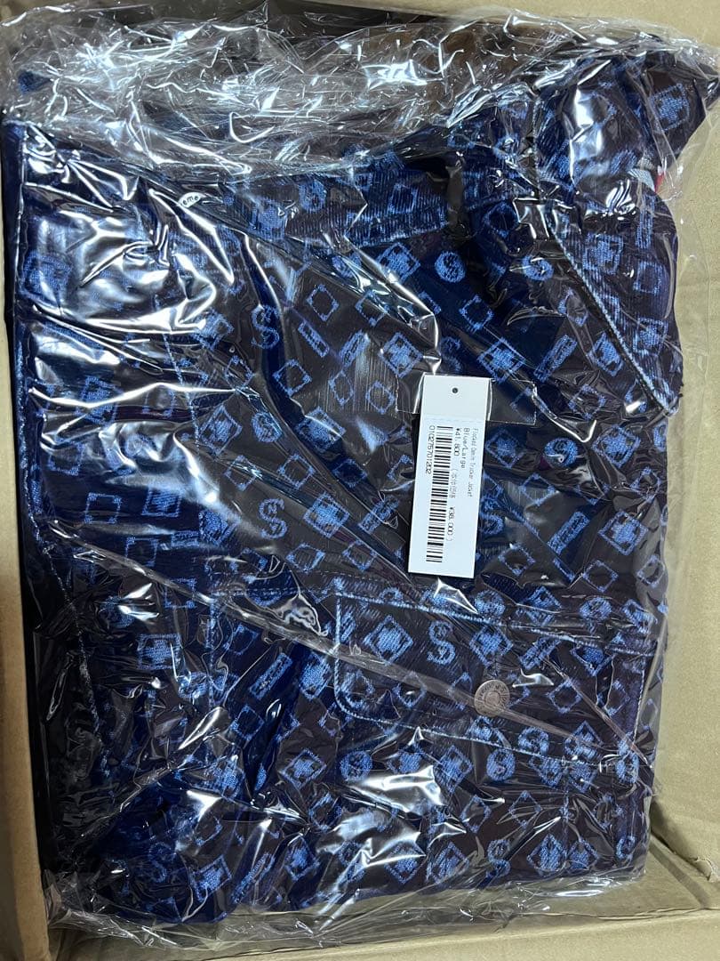 ジャケット・アウター Supreme Flocked Denim Trucker Jacket Blu