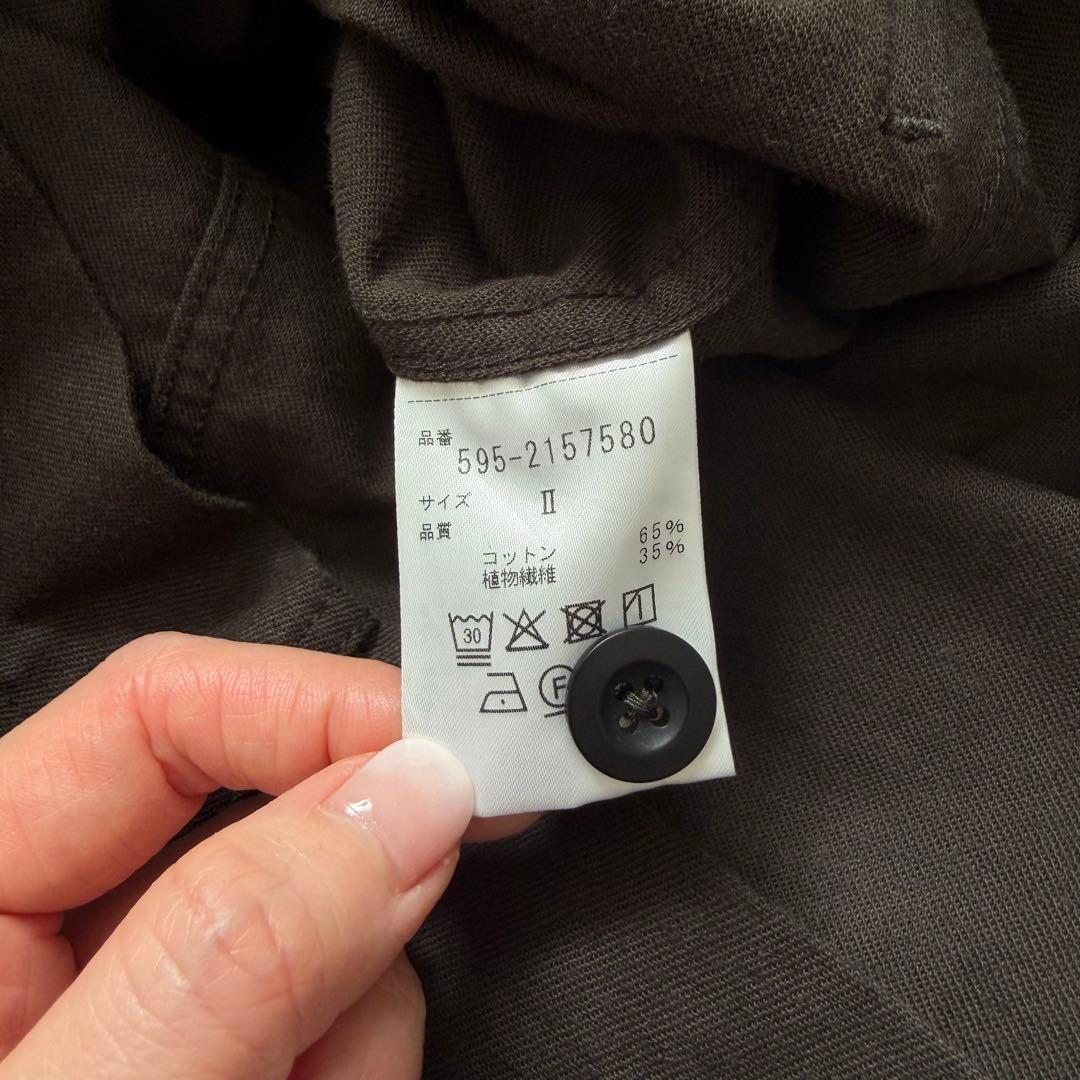 【美品】MHLエムエイチエル マーガレットハウエル コットンワンピース ブラウン