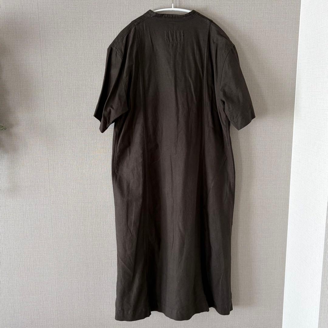 【美品】MHLエムエイチエル マーガレットハウエル コットンワンピース ブラウン