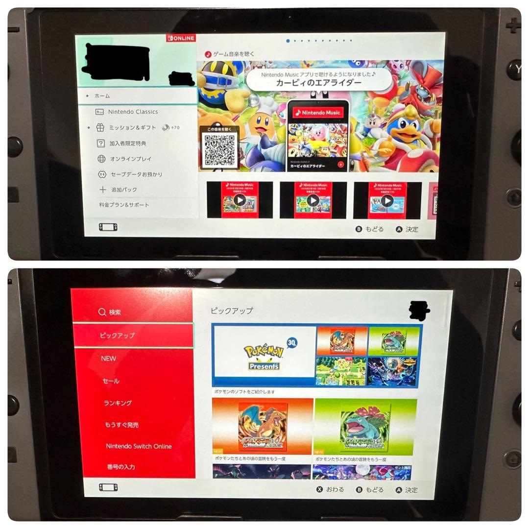 Nintendo Switch 本体 一式 グレー 本体動作良好 BAN無