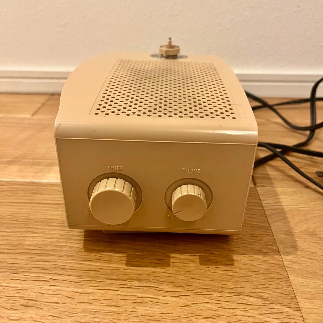 【昭和レトロ】National(ナショナル)RC185　AMラジオ＋パタパタ時計