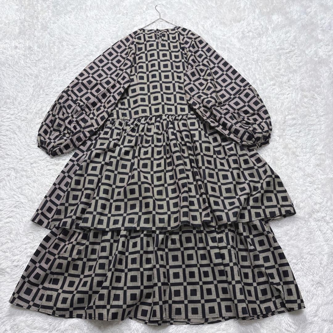 【新品】スタイルリボーン×モヤンエクリ ボリュームティアードワンピース 24SS
