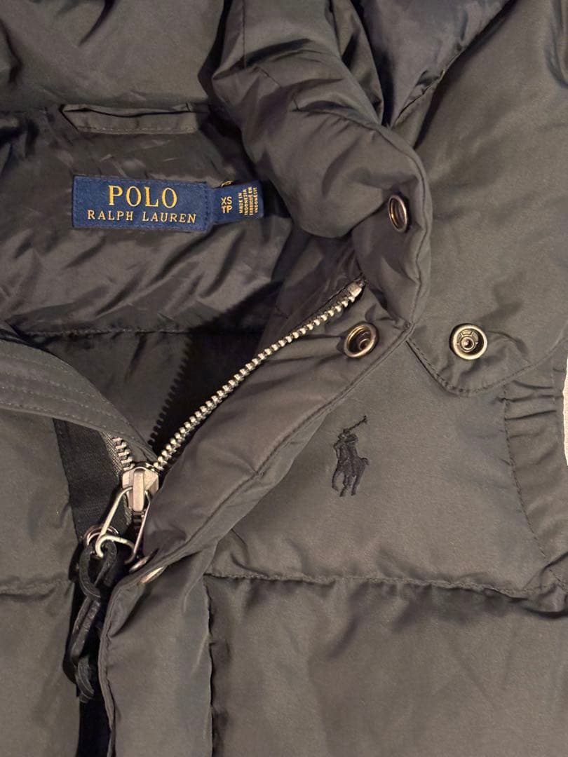 POLO ダウンベスト グレー