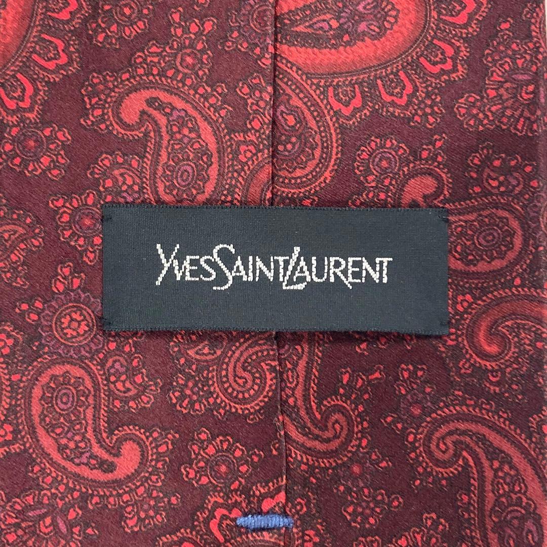【極美品】YVES SAINT LAURENT ネクタイ 新品同様 光沢 手触り