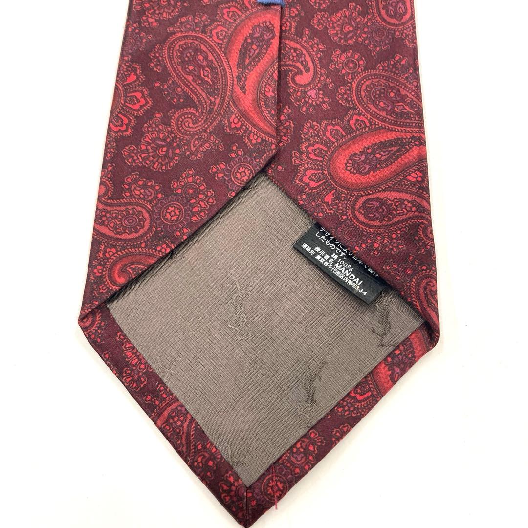 【極美品】YVES SAINT LAURENT ネクタイ 新品同様 光沢 手触り
