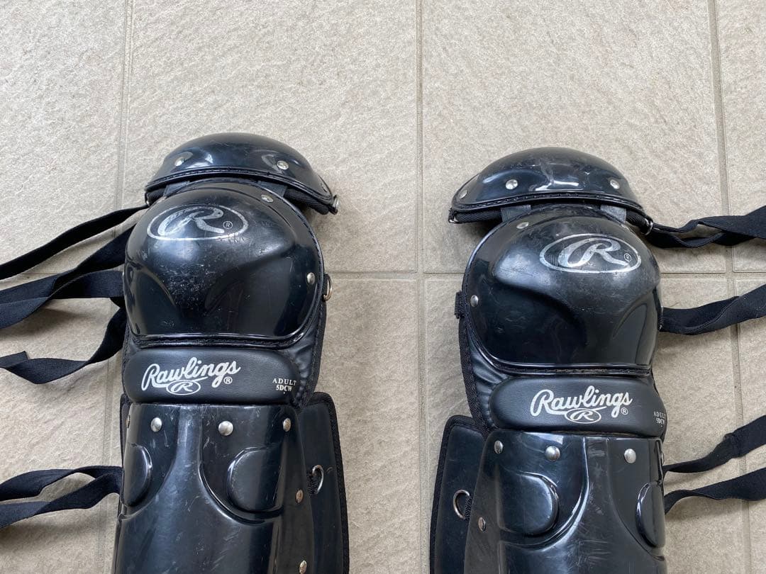Rawlings キャッチャーレガース 黒 大人用