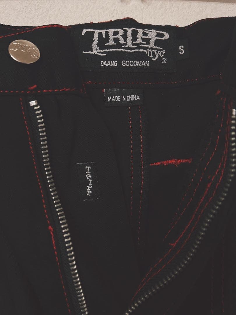 TRIPP NYC エレクトロ　カーゴパンツ　レッド　ギミック　DOG XU