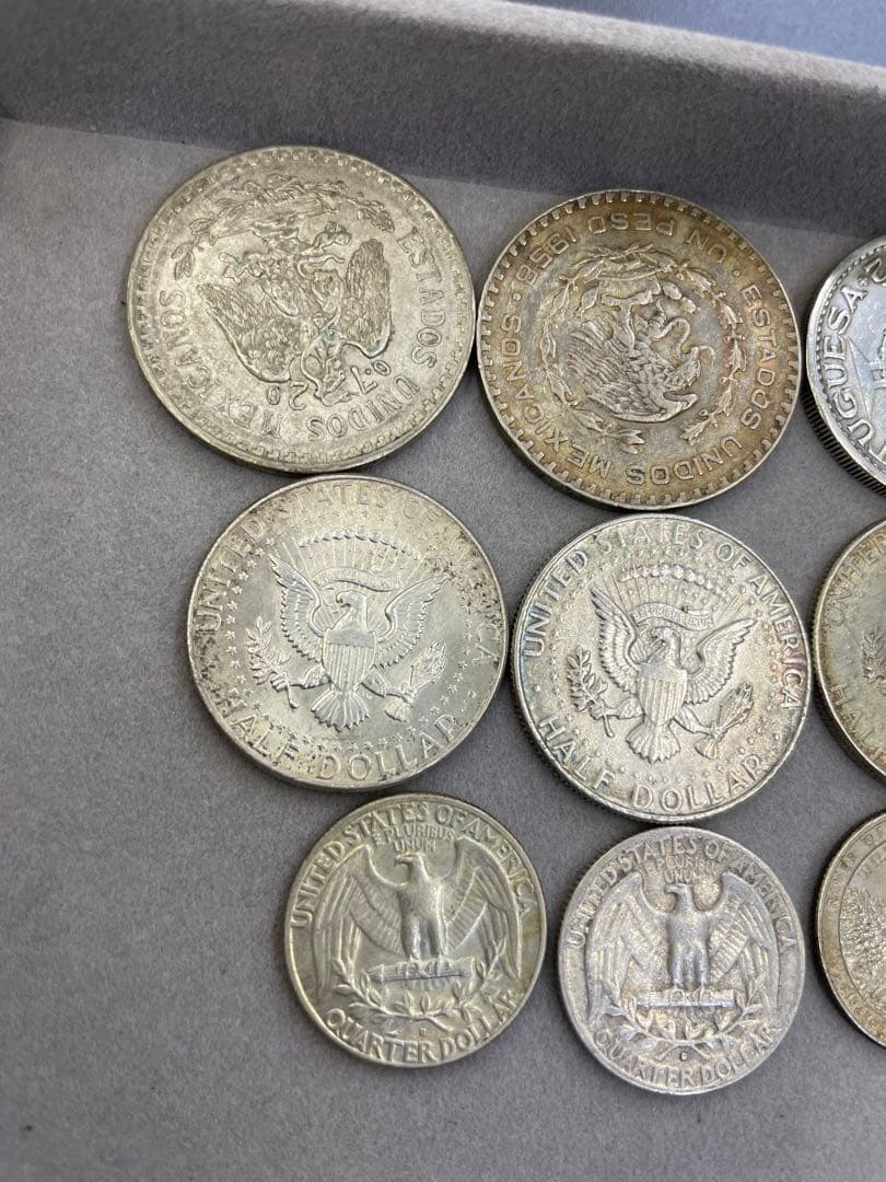 ケネディ銀貨等含む銀貨まとめ約136ｇ 12枚セット