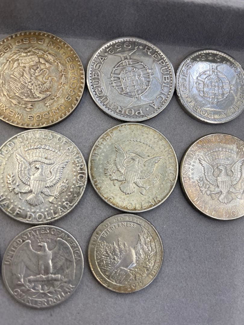 ケネディ銀貨等含む銀貨まとめ約136ｇ 12枚セット