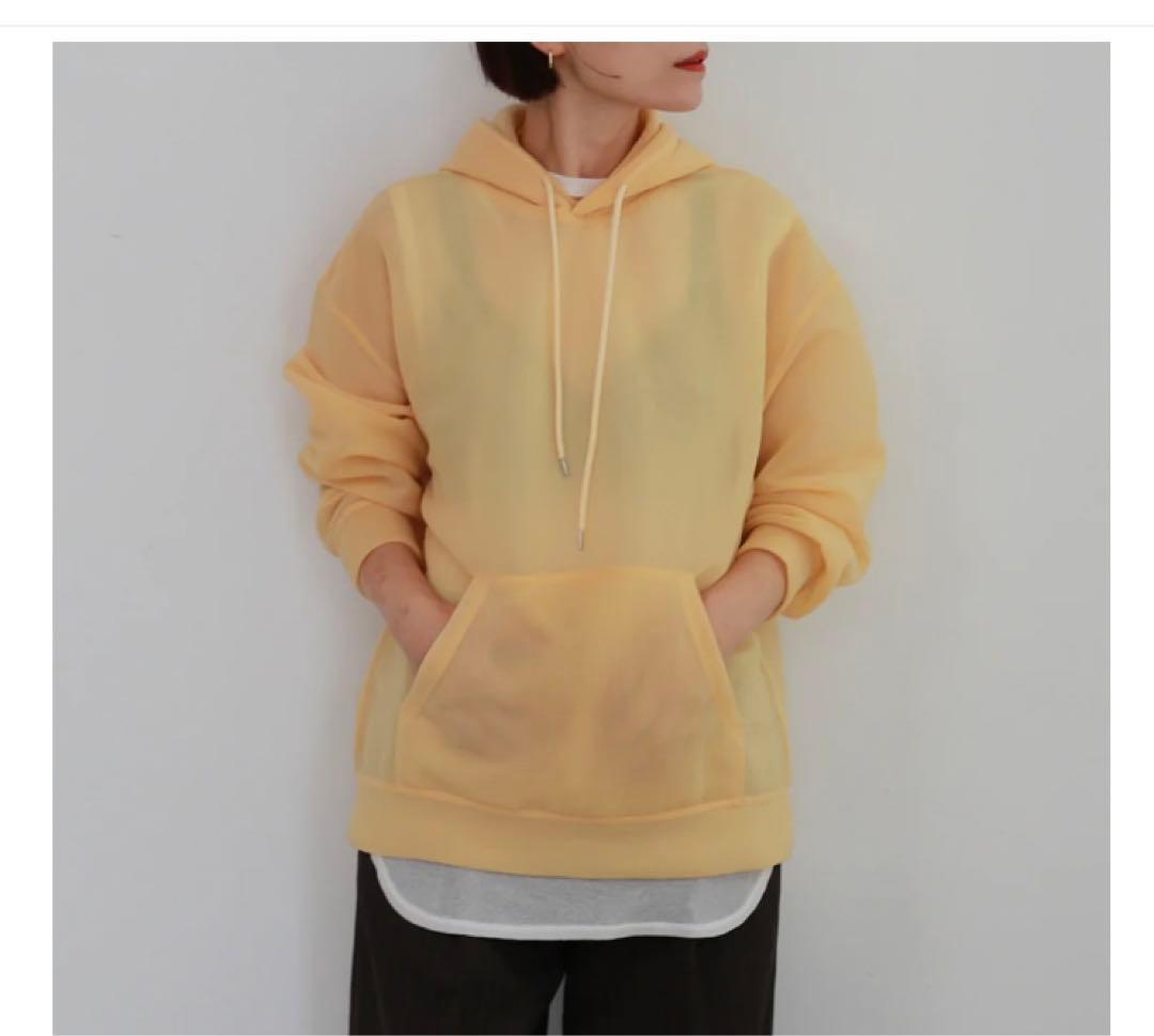 トップス AURALEE ELASTIC SHEER NYLON P/O PARKA