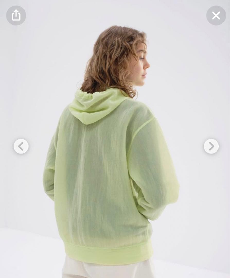 トップス AURALEE ELASTIC SHEER NYLON P/O PARKA