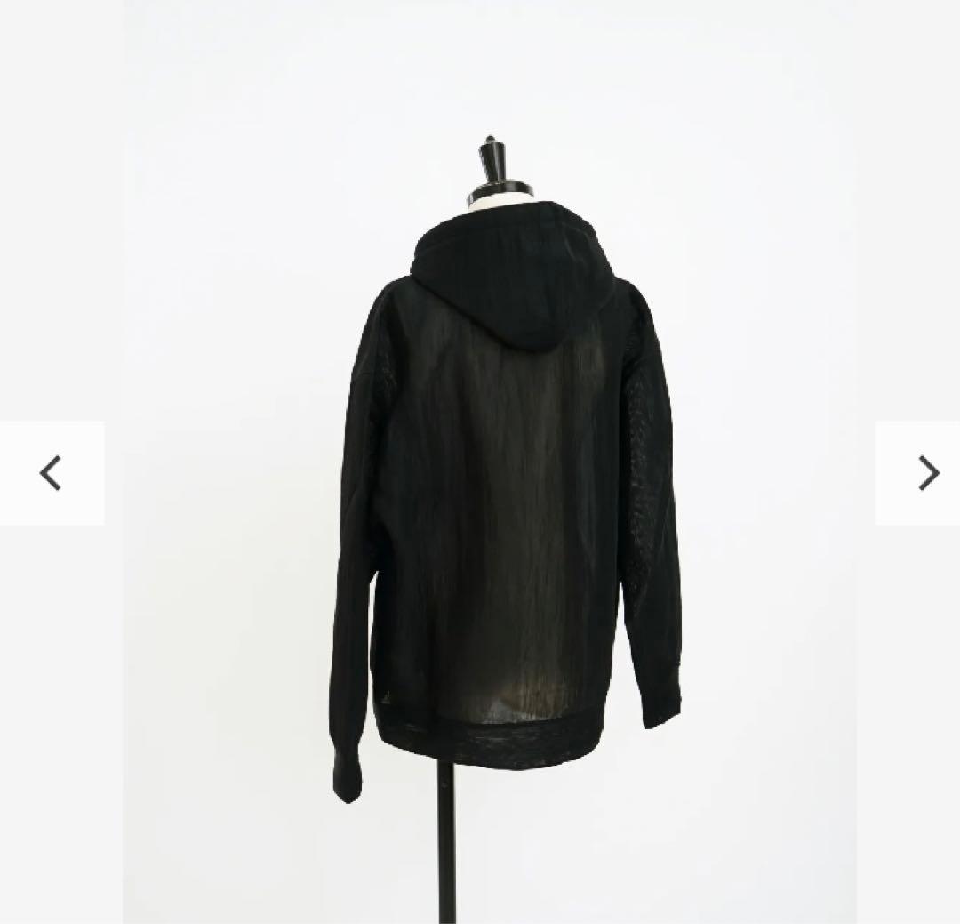 トップス AURALEE ELASTIC SHEER NYLON P/O PARKA