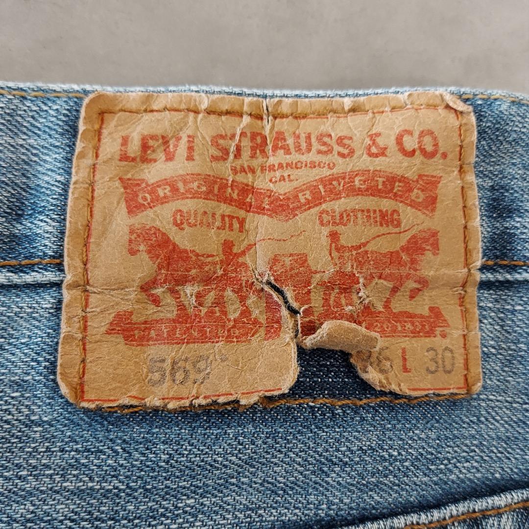 リーバイス569 Levis W36 ブルーデニム 青 ボトム 古着 19150