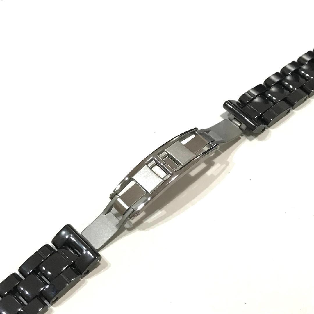 19mm ブラック 腕時計 セラミック ブレスレット 社外品 対応 CHANEL