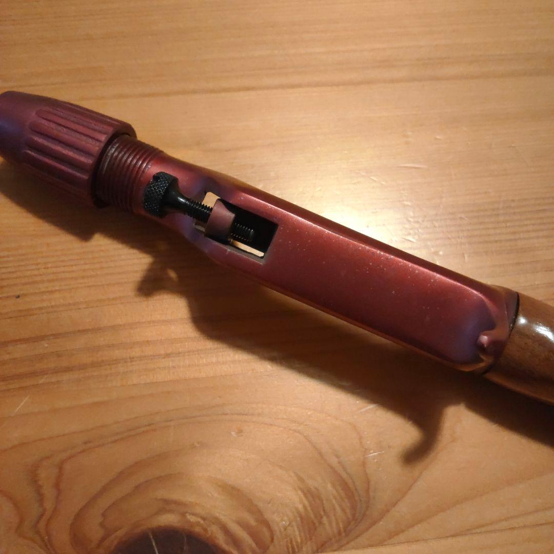 ロッドグリップ フェルール対応 ワインレッド ウッド製グリップ