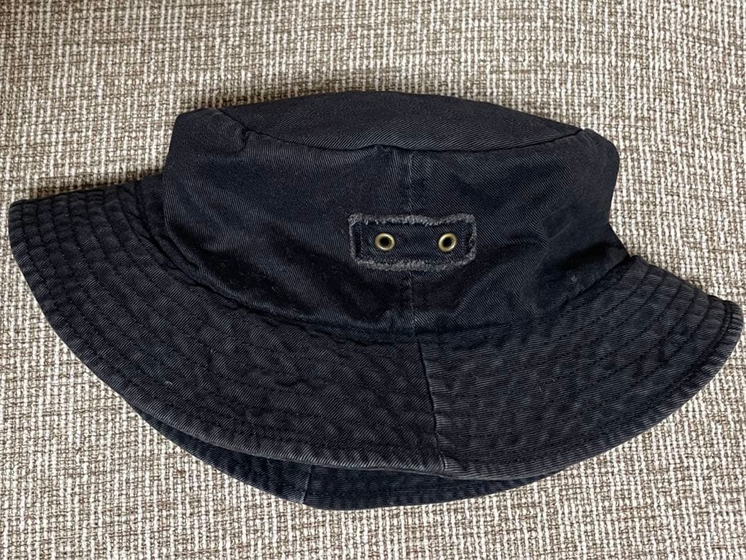 オールドステューシー パッカブル バケットハット S/M BLACK