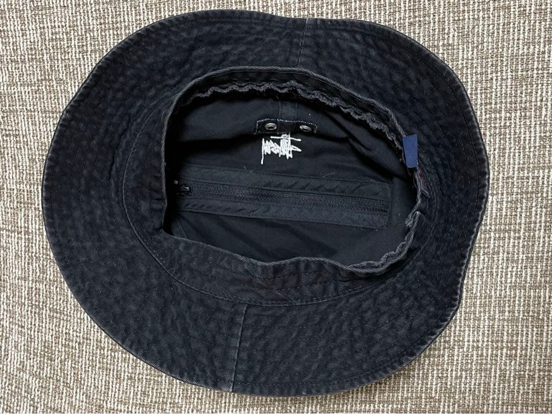 オールドステューシー パッカブル バケットハット S/M BLACK