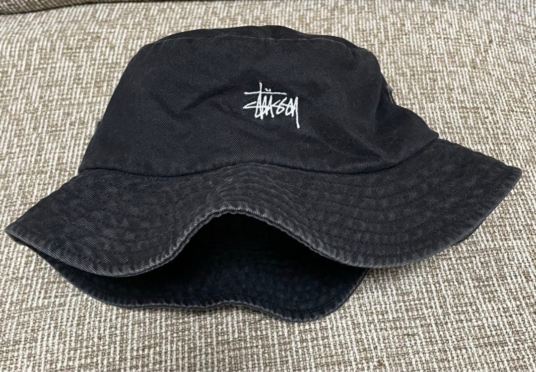 オールドステューシー パッカブル バケットハット S/M BLACK