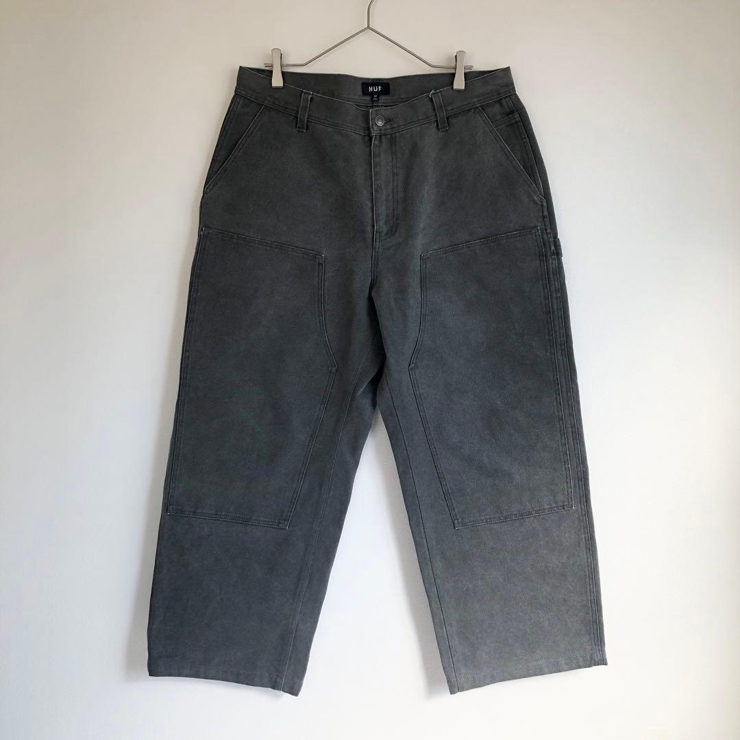 美品 HUF TAGGED DOUBLE KNEE PANT ダブルニーパンツ