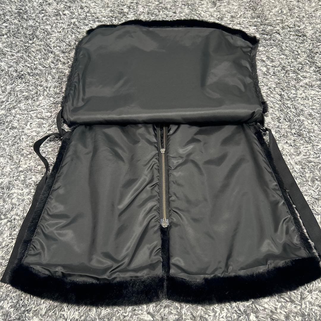 美品　ミズイロインド eco fur gilet エコファージレ　ブラック