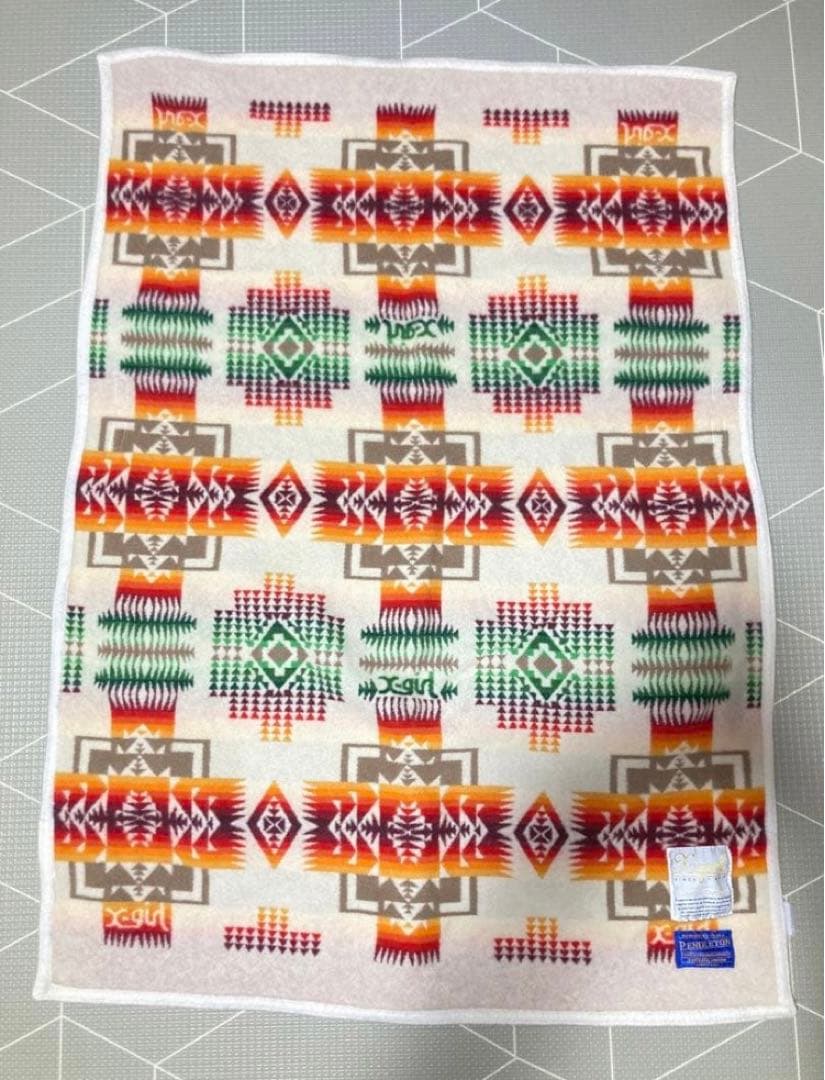 PENDLETON×X-GIRLウール ブランケット ひざかけ