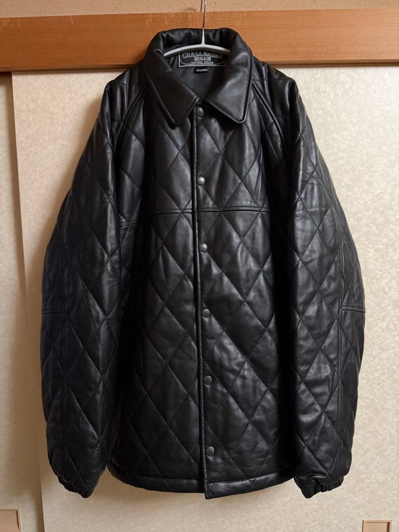 ジャケット・アウター CHALLENGER QUILTING LEATHER JACKET XL