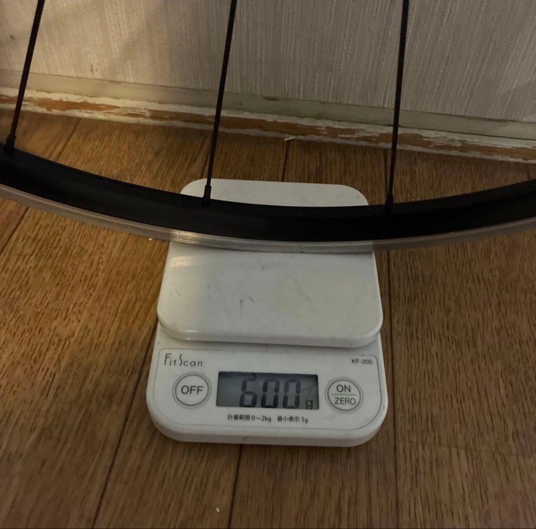 超軽量1316g エヴアディオフロントホイールのみ フロント600ｇ