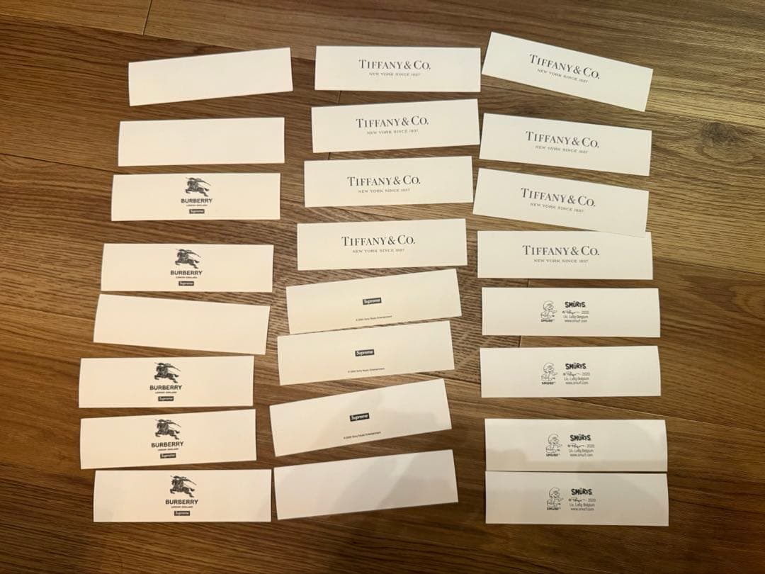 Supreme ステッカー まとめ売り（Tiffany, Burberry他）