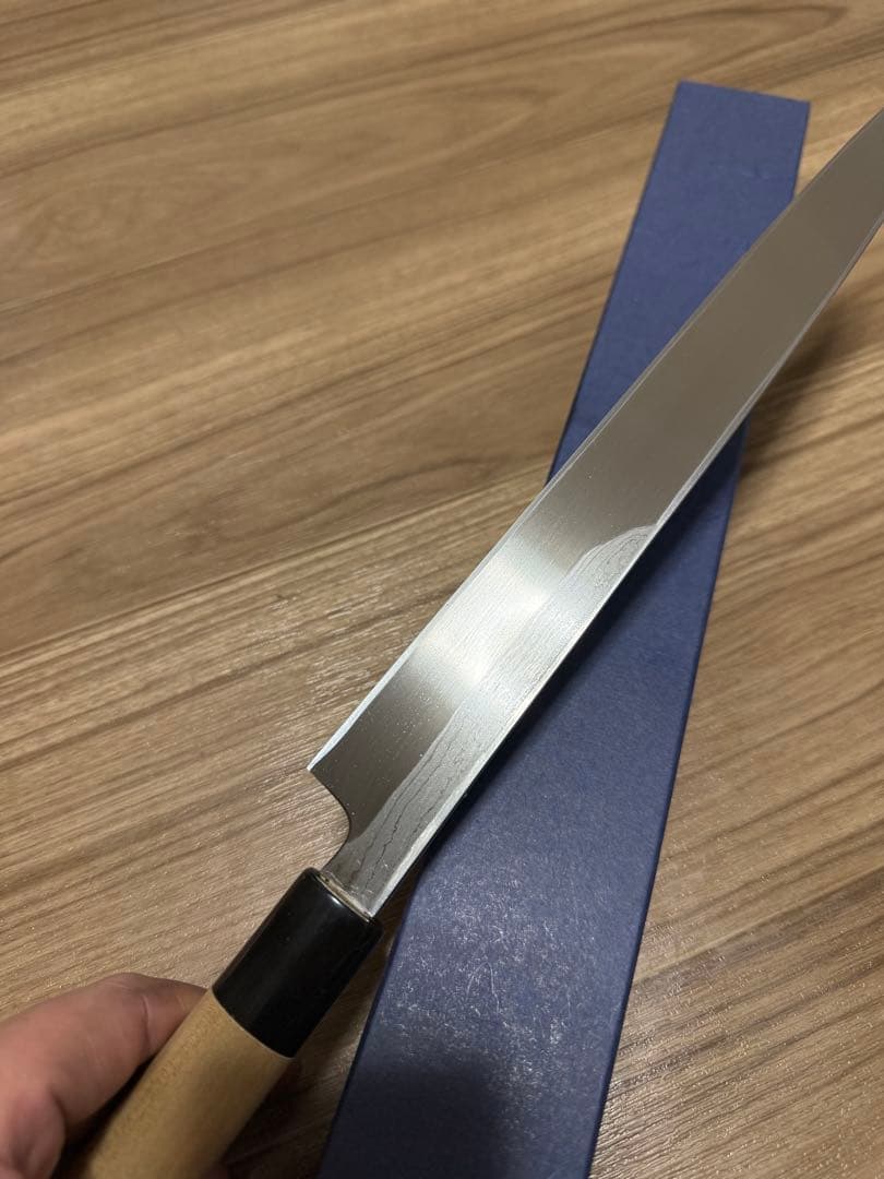 重房　柳刃包丁　刃渡り　9寸