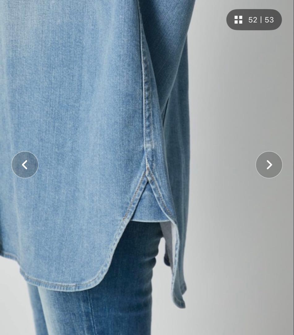 美品　Healthy denim アーモンドデニムシャツ