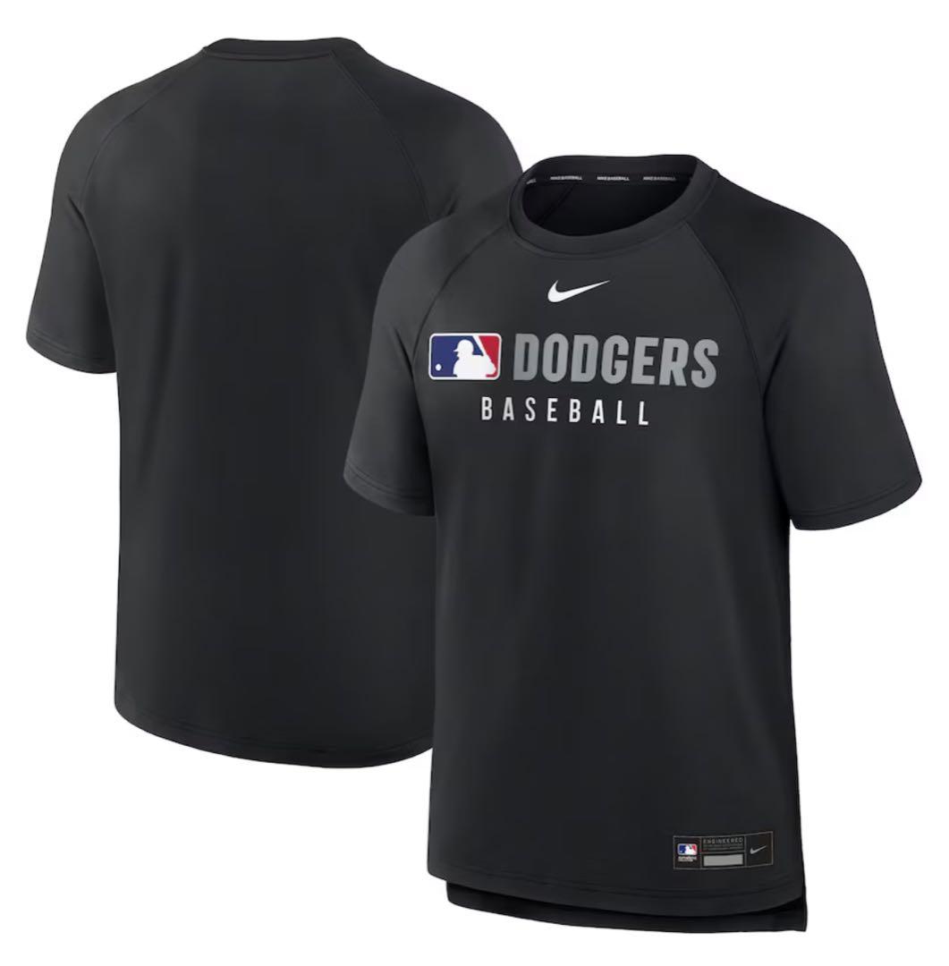 ドジャース 選手着用モデル プレゲームTシャツ サイズM ブラック MLB正規品
