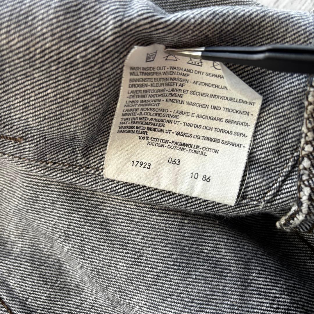 先染め 86年製 ブラックLevi’s 70506 黒 実寸M#711