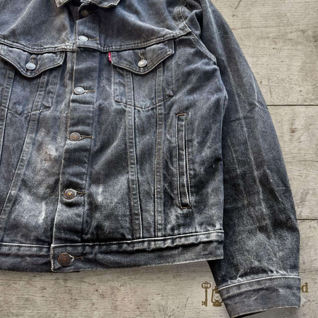 先染め 86年製 ブラックLevi’s 70506 黒 実寸M#711