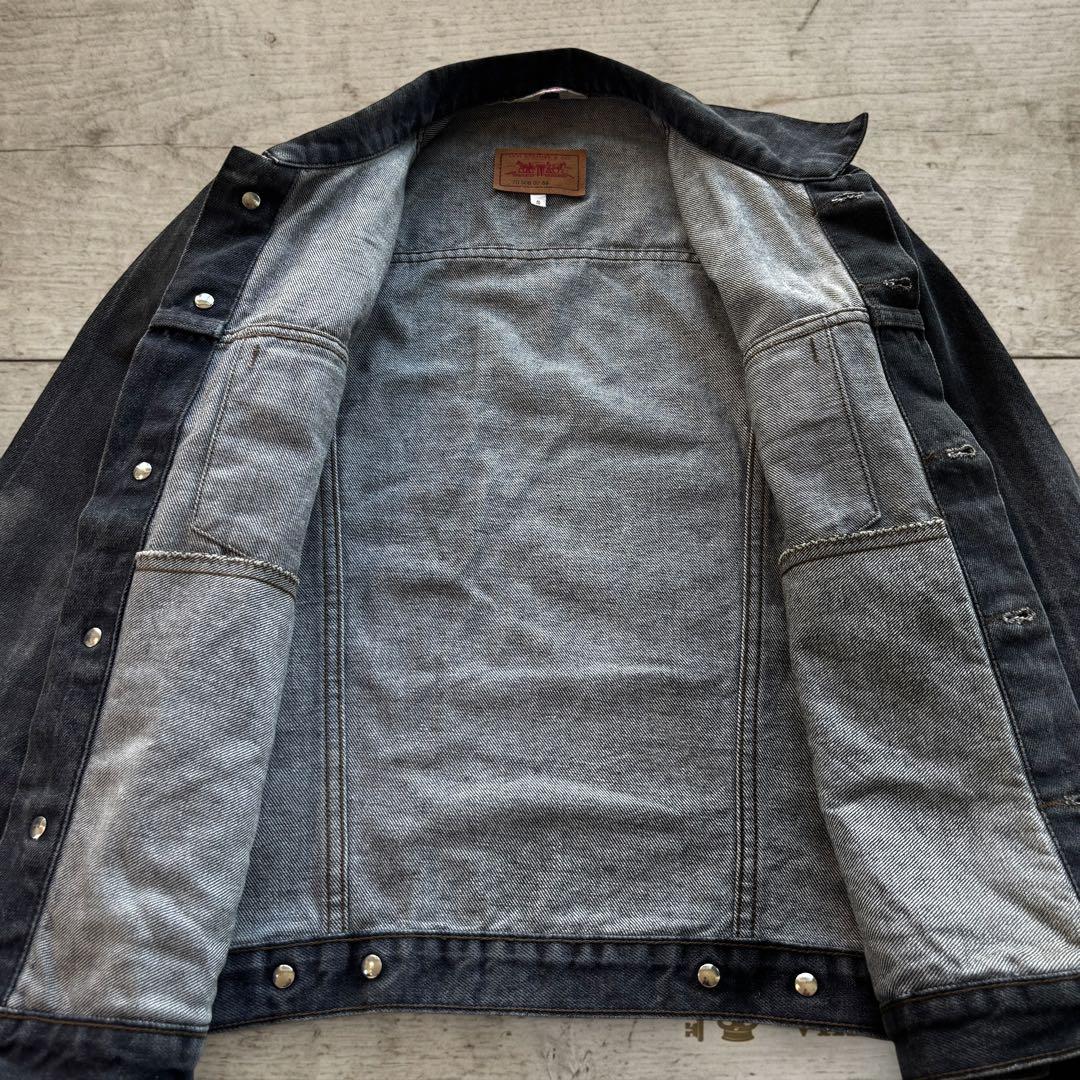 先染め 86年製 ブラックLevi’s 70506 黒 実寸M#711