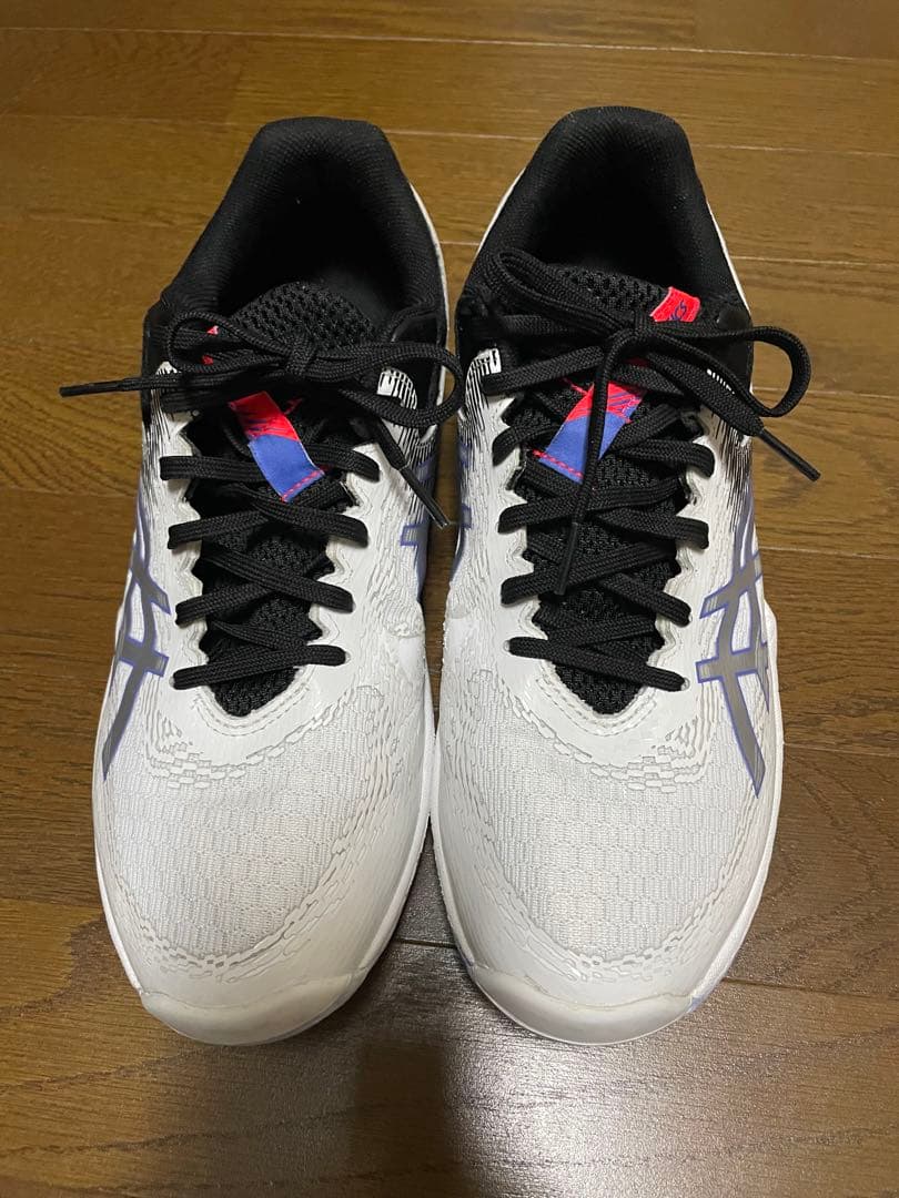 ASICS バレーボールシューズ ホワイト/ブラック/パープル27.0