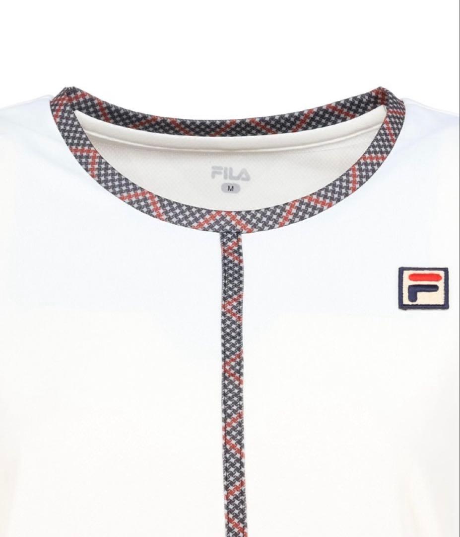 No.603 FILA 細見えセンターラインのグレンチェックワンピ☆ブラック☆