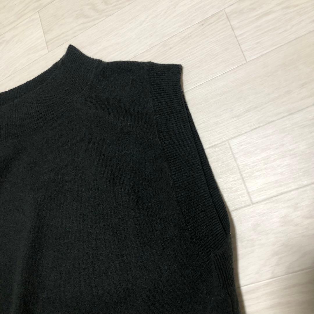 美品　マーガレットハウエル　ウールカシミヤモックネックニットベスト　22年　II