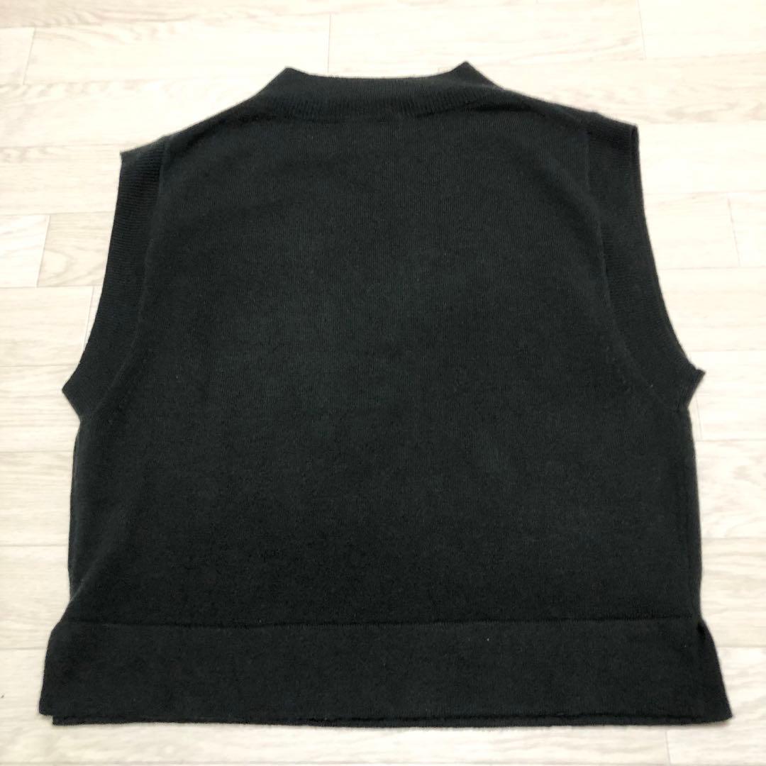 美品　マーガレットハウエル　ウールカシミヤモックネックニットベスト　22年　II