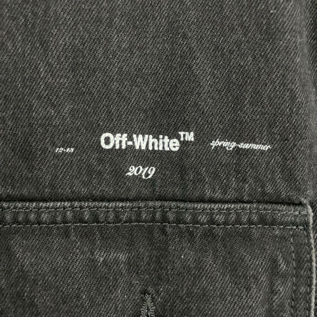 Off-White ブラック デニムジャケット