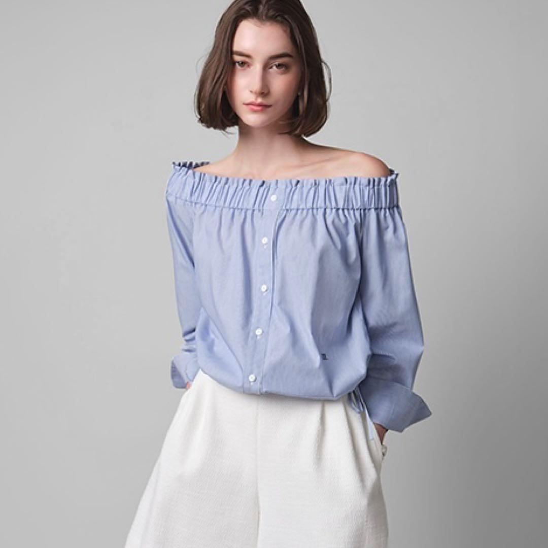 極美品✨2024年 デイジーリン フォクシー ストライプブラウス オフショルダー