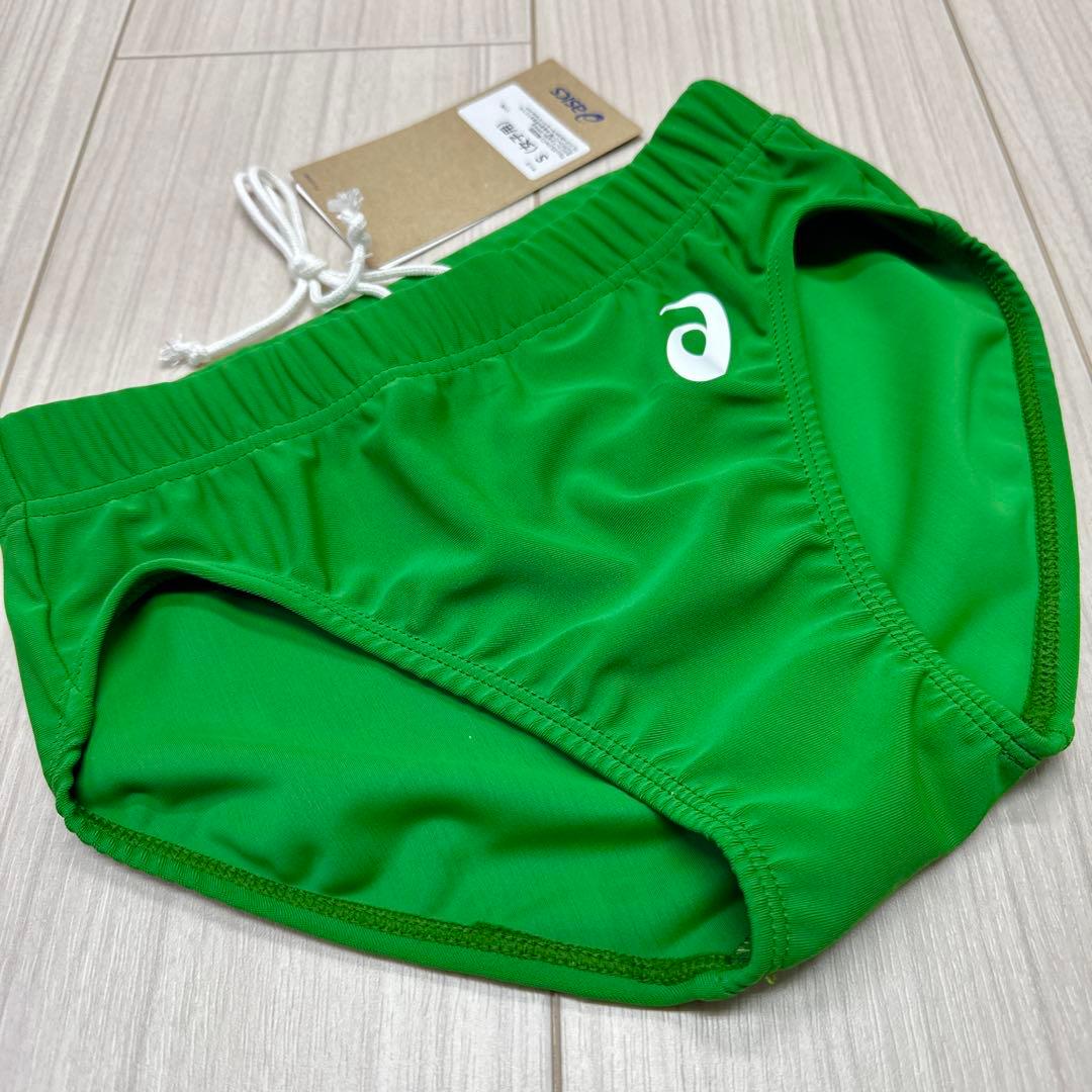 アシックス　女子陸上レーシングショーツ　アマゾングリーン単色　Sサイズ　新品