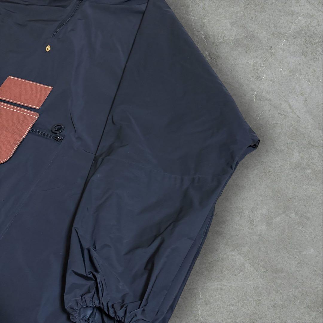 【J18】LONGCHAMP × D’HEYGERE レインポンチョ　ブラック
