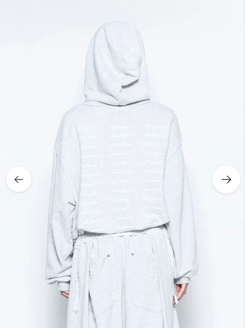 トップス theredthread S logo pullover hoodie gray