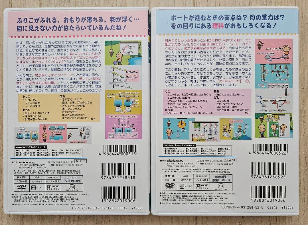 NiKK DVD わかるよ！シリーズ　小学生の理科5枚セット